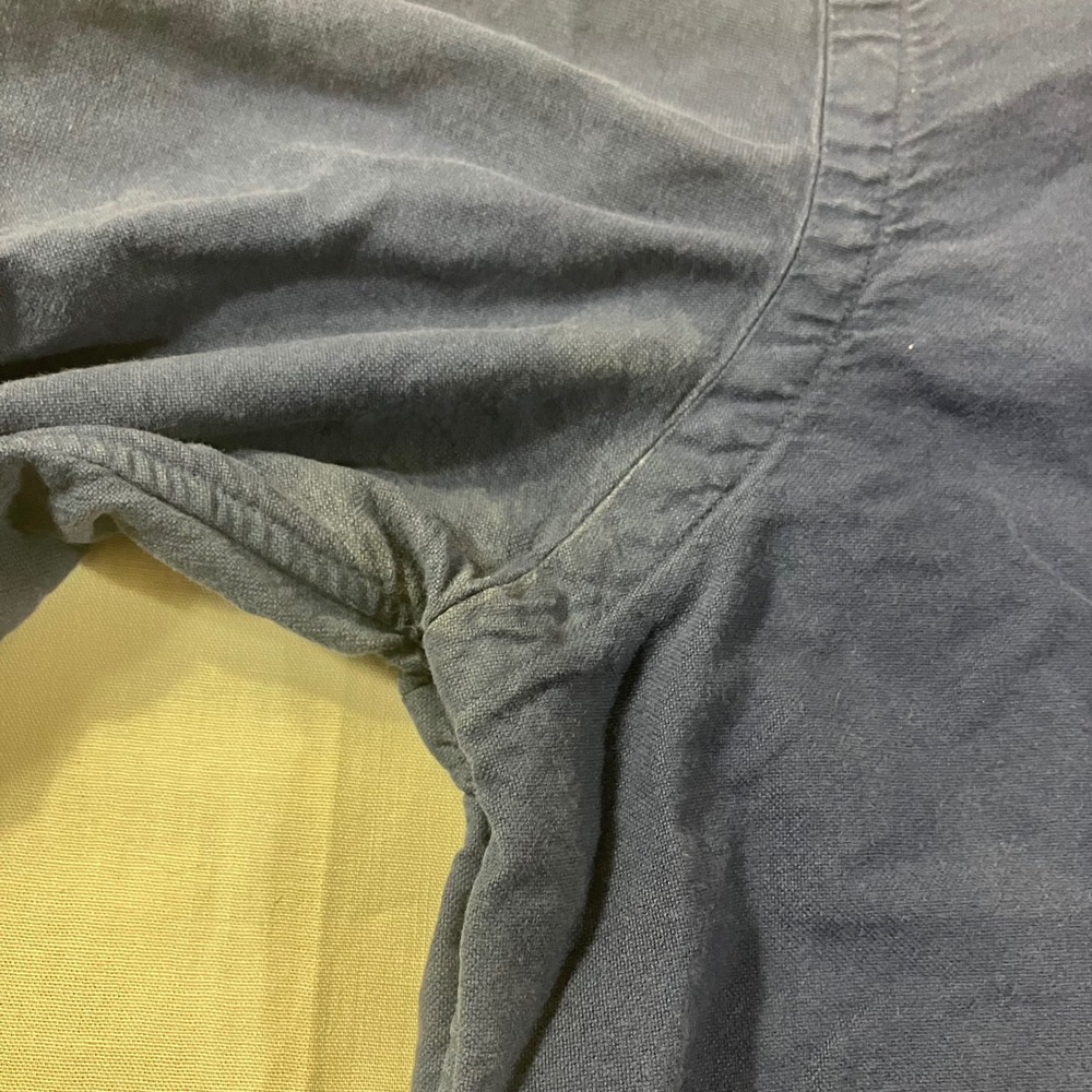 Ralph Lauren Mens Medium Navy Blue Cotton Button Down Long Sleeve Shirt RN 41381 - Picture 4 of 11